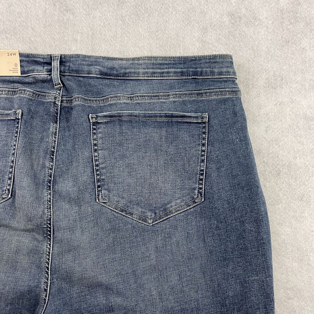 NYDJ Jeans Womens 24W Blue Loire Chloe Capri Slit Hem Lift Tuck Tech MSRP $89 - Picture 9 of 16